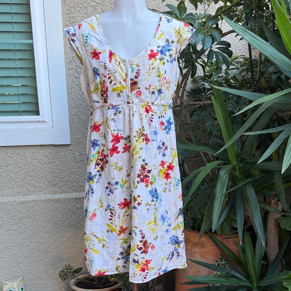 Vintage Multicolored Eddie Bauer Green Label Cotton Dress